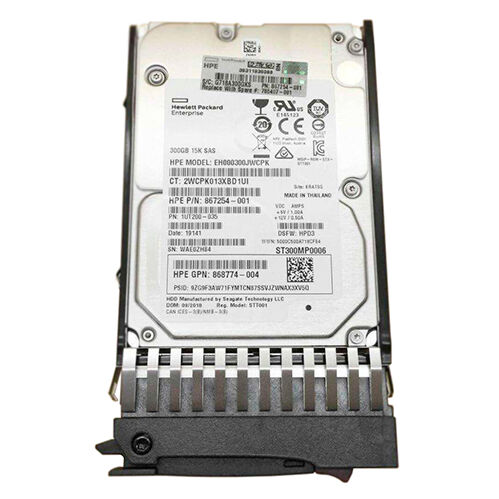 Жесткий диск HP 300Gb 12G 15K G1-G7 DP SAS 2.5", 785407-001, 785099-B21 Накопители