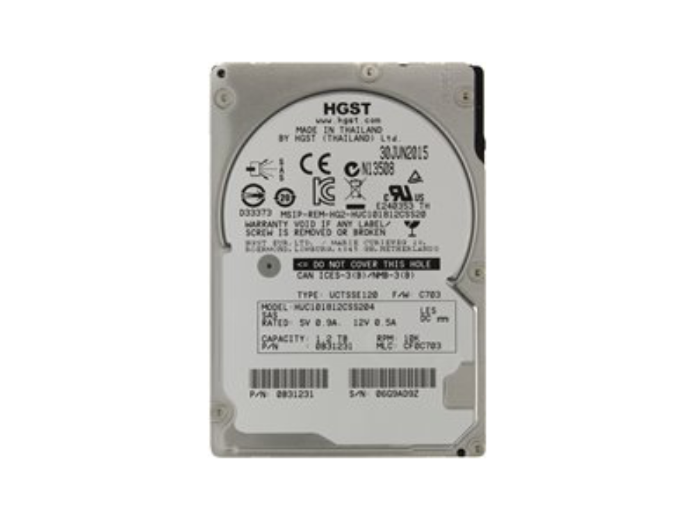 Жёсткий диск HGST 2,5" 1.8TB Ultrastar C10K1800 SAS 12Gb/s, 0B31236, HUC101818CS4204 Накопители Hitachi
