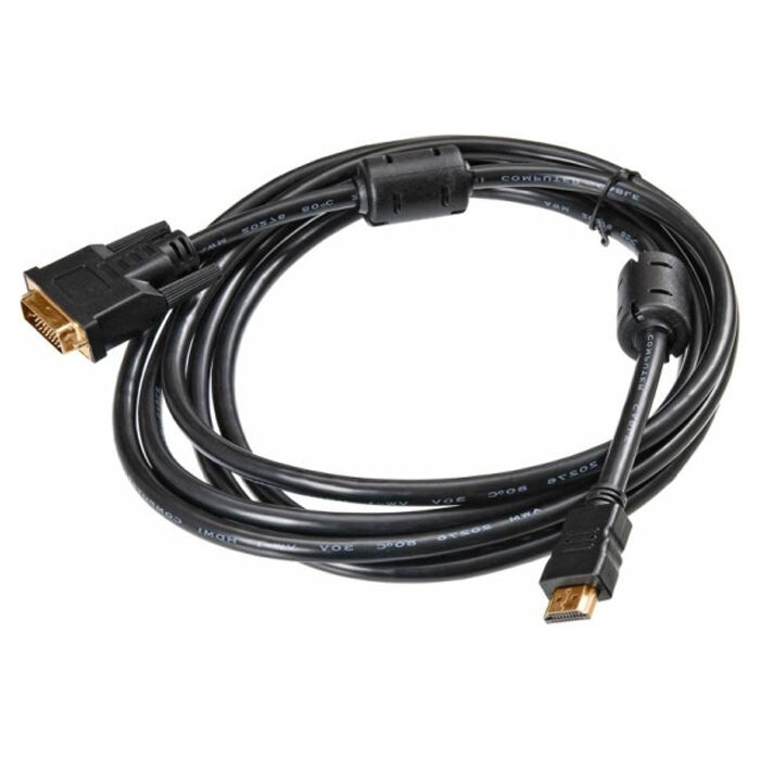 Кабель HDMI - DVI 3м Siemax, черный