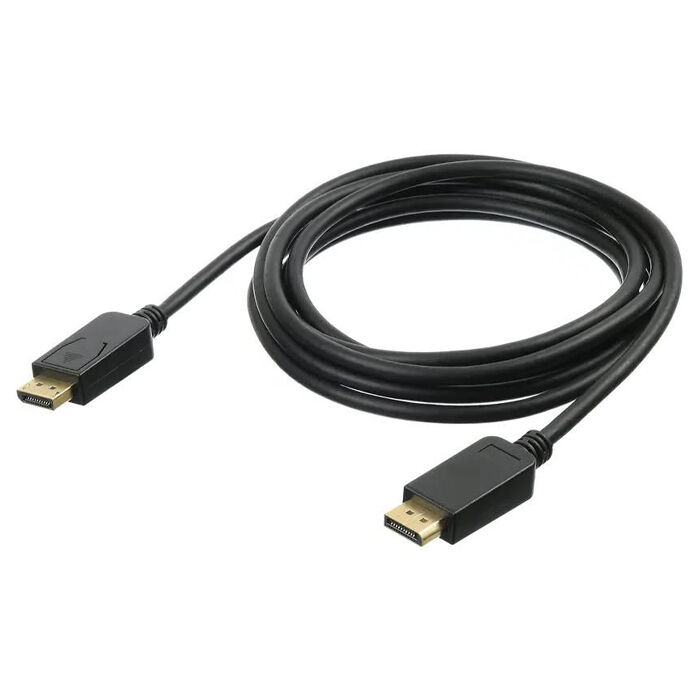 Кабель DisplayPort - DisplayPort ver 1.2 2м Behpex позолоченные контакты, черный