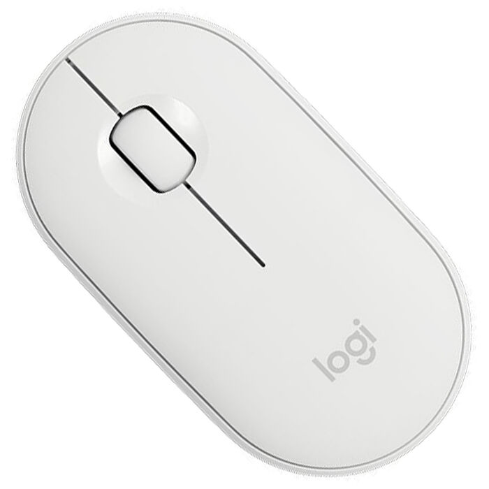 Мышь беспроводная Logitech Pebble M350, Bluetooth белая