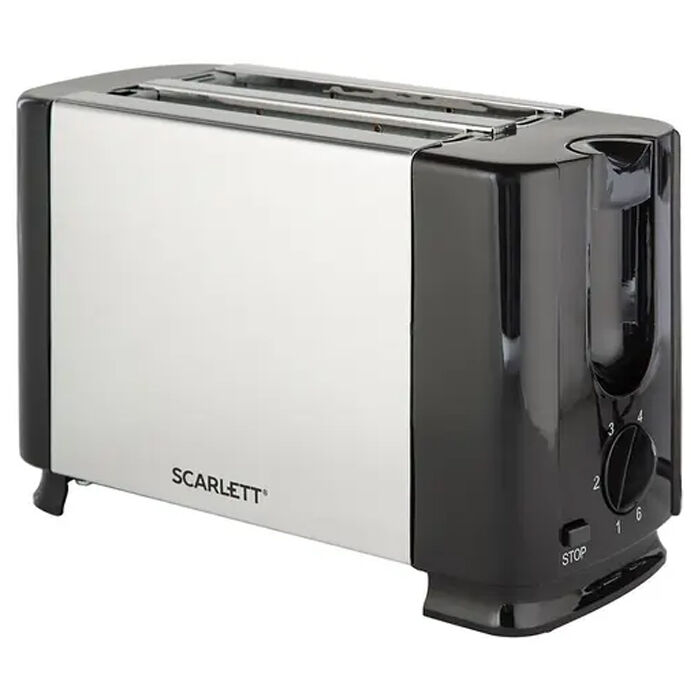 Тостер Scarlett SC-TM11026, черный/серебристый