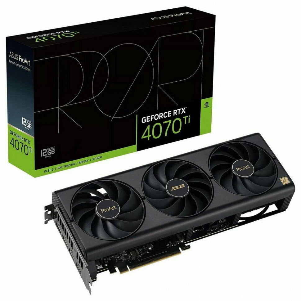 Видеокарта Asus NVIDIA GeForce RTX 4070Ti PROART-RTX4070TI-12G (90YV0J31-M0NB00)