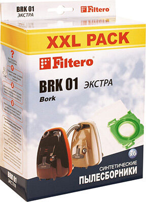 Набор пылесборников Filtero BRK 01 XXL Pack ЭКСТРА, 6 шт BRK 01 XXL Pack ЭКСТРА 6 шт