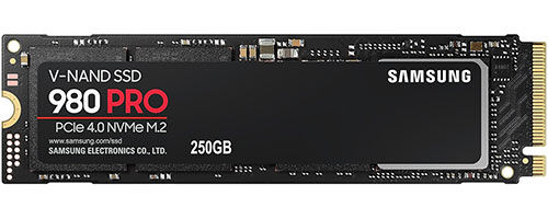SSD накопитель Samsung M.2 980 PRO 250 ГБ PCI-E (MZ-V8P250BW)