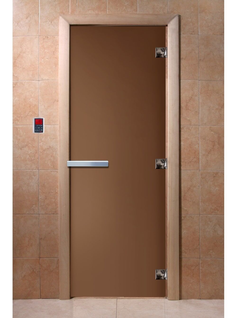 Дверь банная DW 2000Х800 Ольха бронза матовое DoorWooD