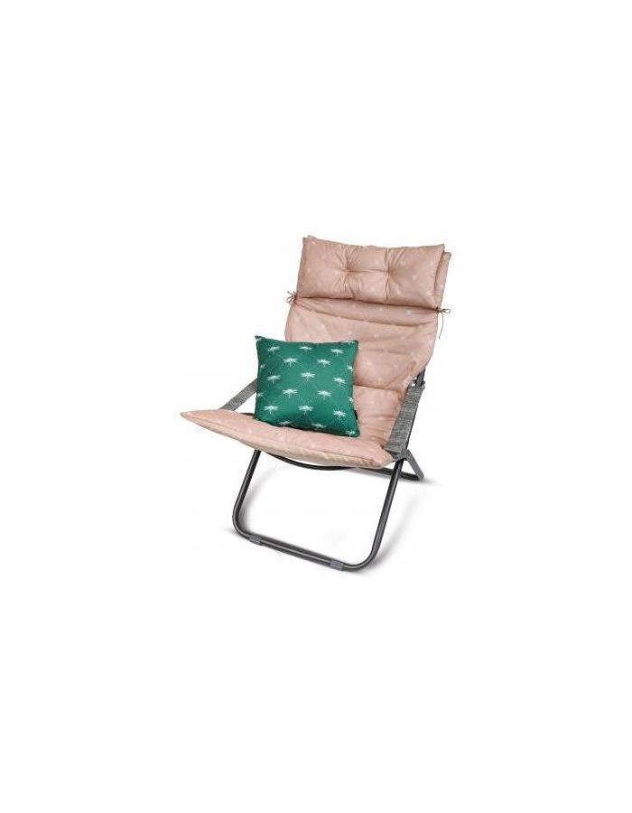 Кресло-шезлонг складное со съемным матрасом и декоративной подушкой Haushalt HHK6/BМ бамбук Nika