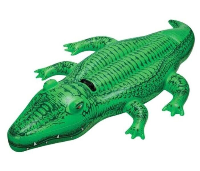 Игрушка надувная для плавания "Крокодил" 168*86см малый 58546NP Intex