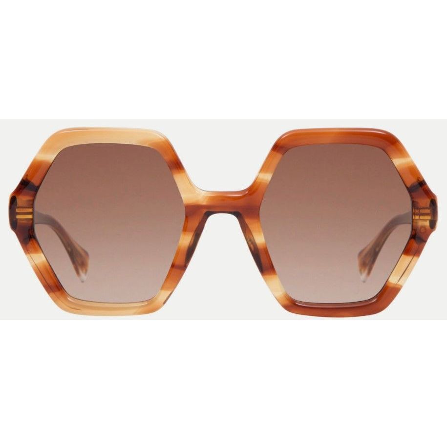 Солнцезащитные очки GIGIBARCELONA NIMRA Demi Brown & White (00000006593-0)