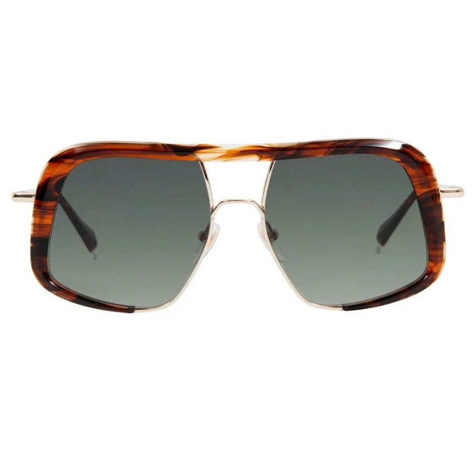 Солнцезащитные очки Женские GIGIBARCELONA KENZA Gold & Demi BrownGGB-00000006690-2