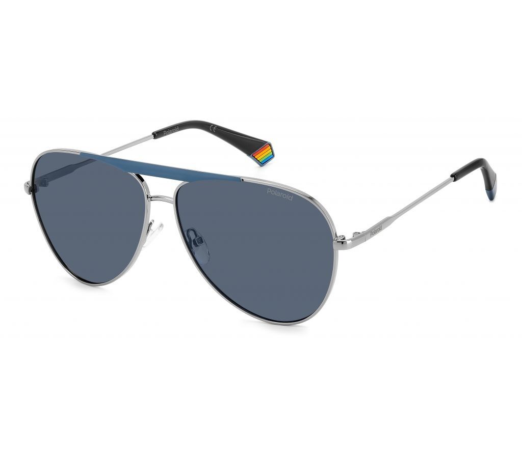 Солнцезащитные очки унисекс Polaroid PLD 6200/S/X RT BLUE PLD-205694V8461C3