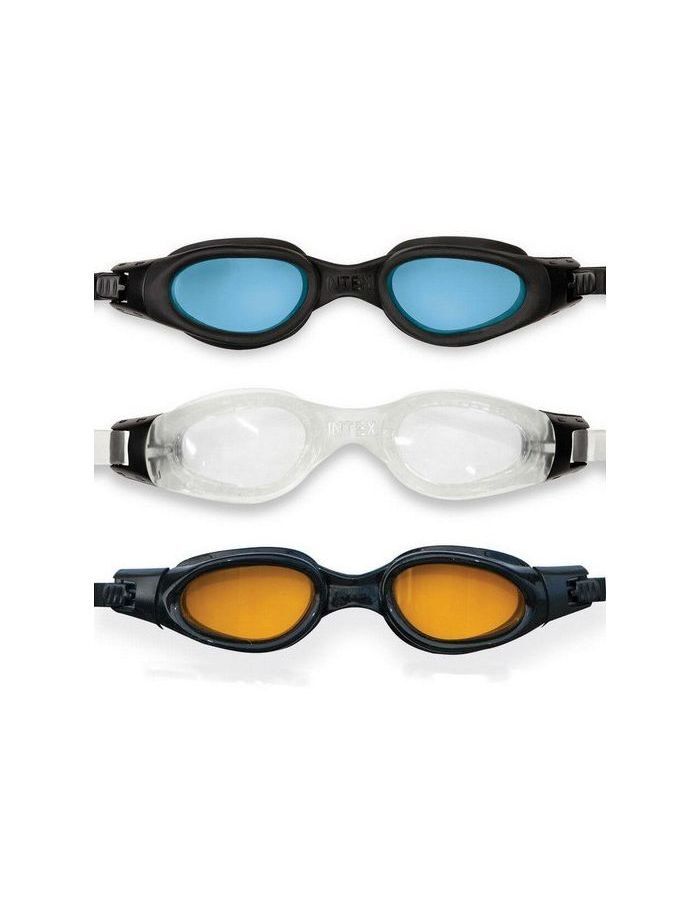 Очки для плавания PRO Master, силикон, незапотевающие, UV-защита, 3 цвета, от 14 лет, 55692, Intex