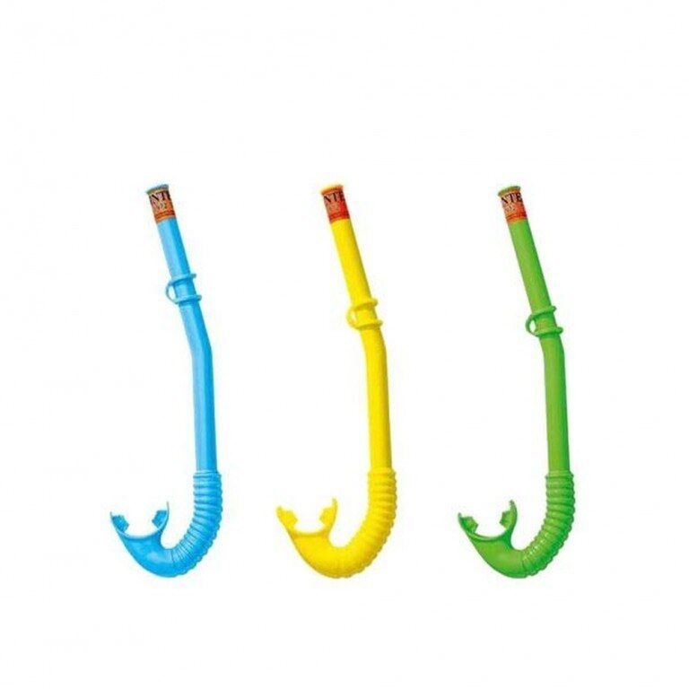 Трубка для плавания HI-FLOW, 3 цвета, 3-10 лет, 55922, Intex