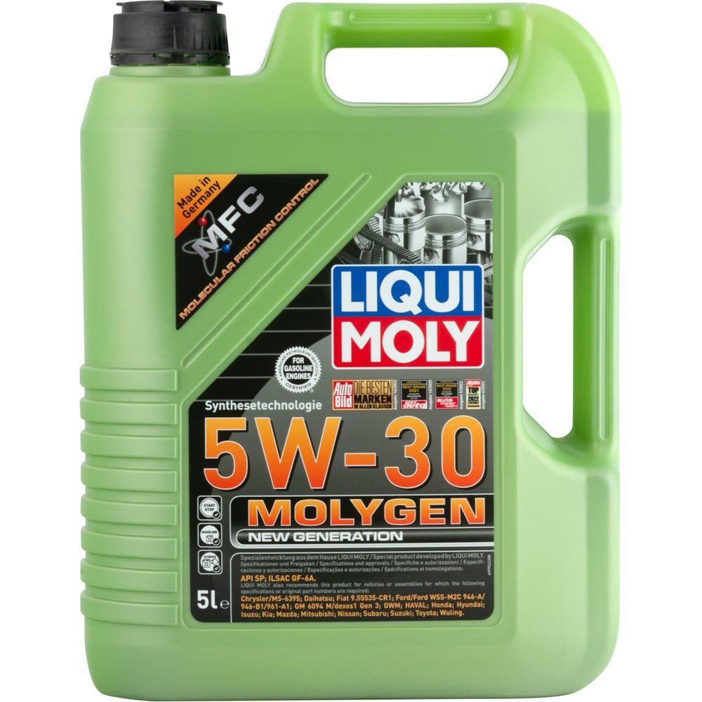 Моторное масло LIQUI MOLY Molygen New Generation НС-синтетическое, 5W-30, SP, GF-6A, 5 л 9952
