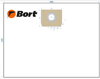 Комплект мешков для пылесоса Bort BB-04U
