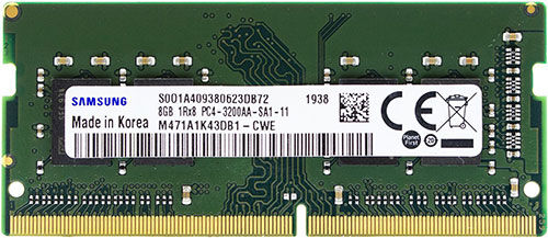 Оперативная память Samsung SO-DIMM DDR4 8GB 3200MHz (M471A1K43DB1-CWE) OEM