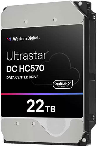Жесткий диск Western Digital 3.5 22Tb SATA III Ultrastar DC HС570 (0F48155)