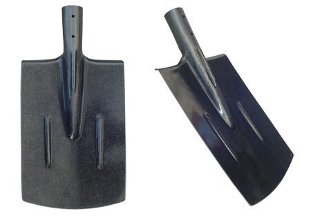 Лопата совковая ТИП-1 квадратная (угольная) "Рельсовая сталь"