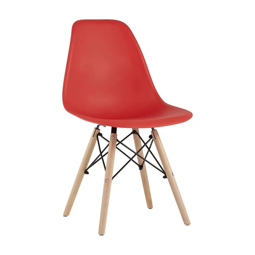 Обеденный стул для кухни Стул Груп dsw style v красный, разборный фрейм