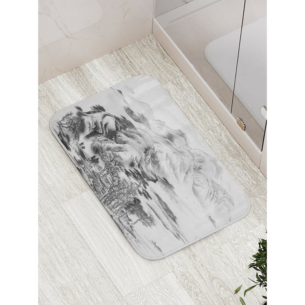 Противоскользящий коврик для ванной, сауны, бассейна JOYARTY Природная композиция