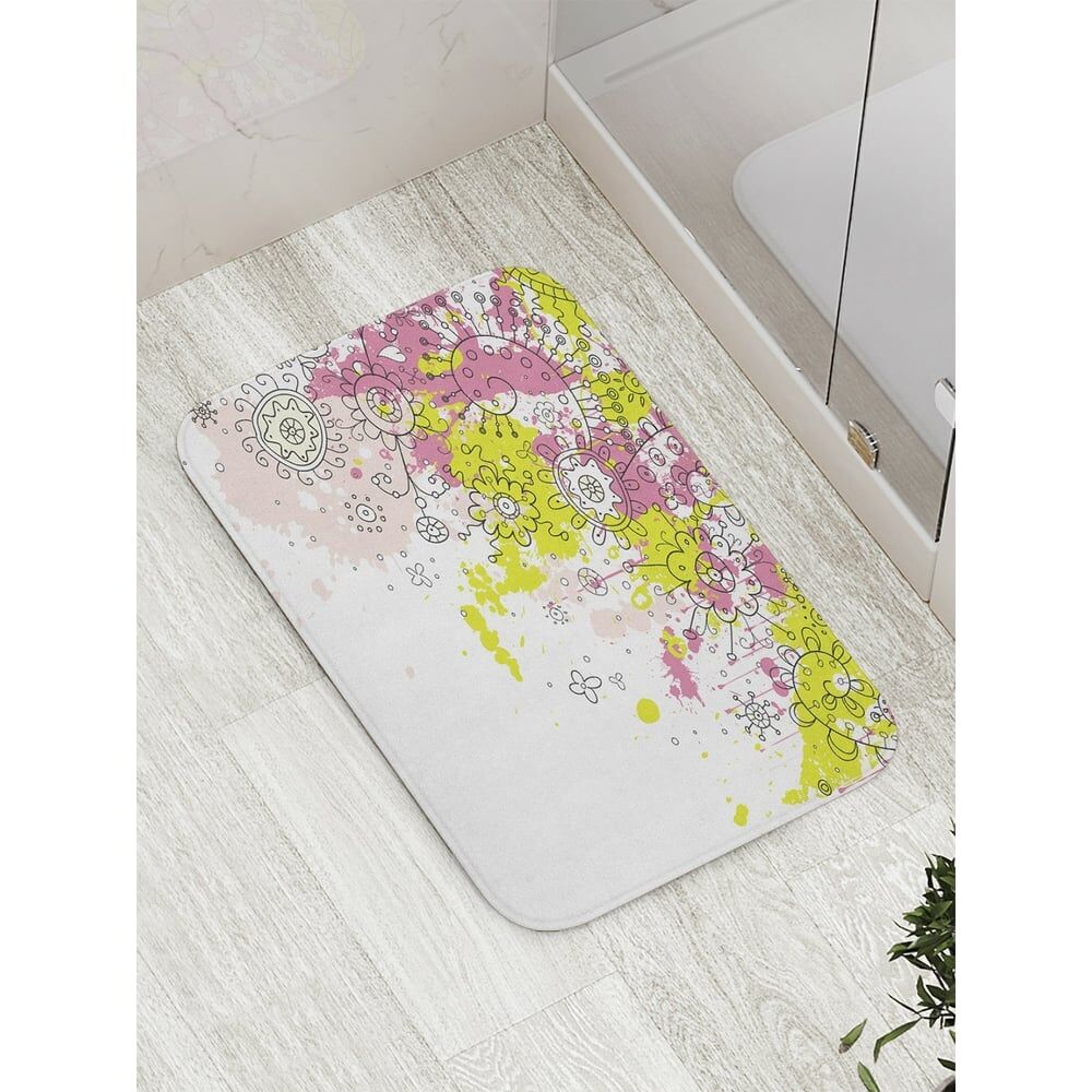 Противоскользящий коврик для ванной, сауны, бассейна JOYARTY Абстрактное цветение