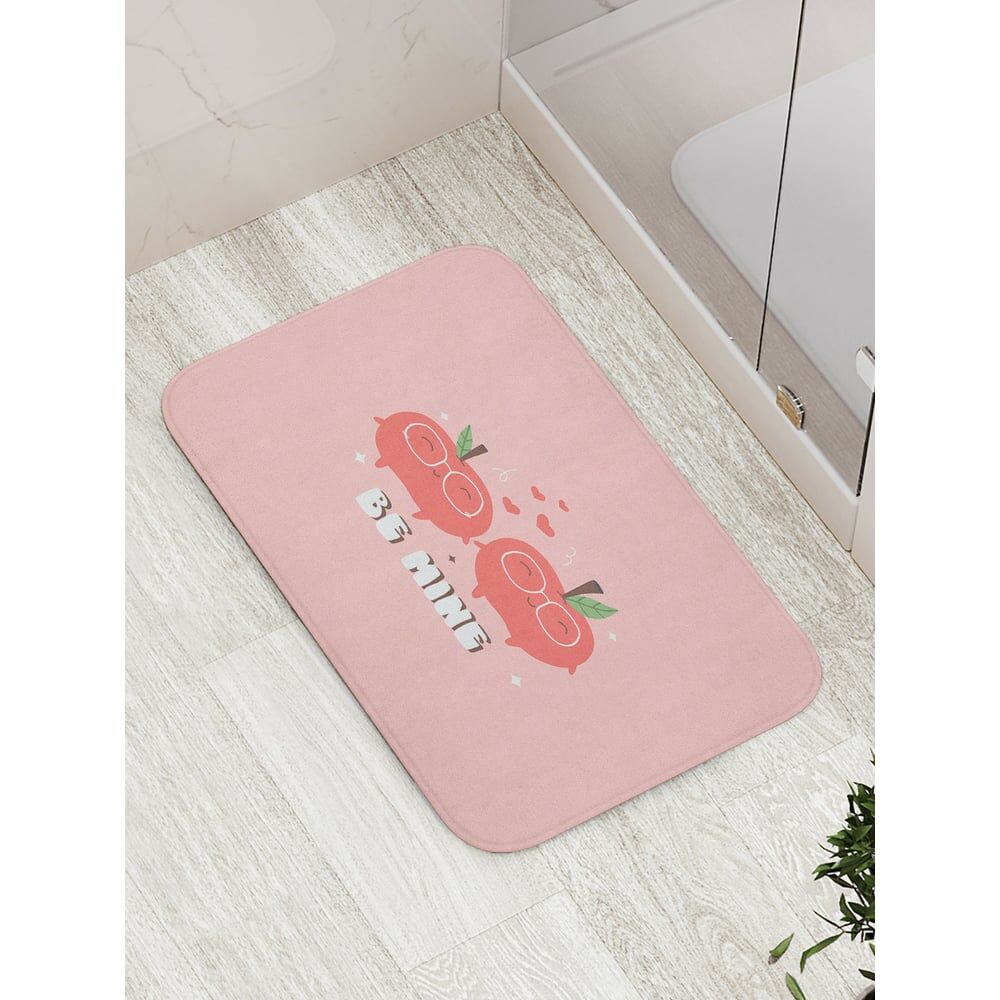 Противоскользящий коврик для ванной JOYARTY Счастливые яблочки
