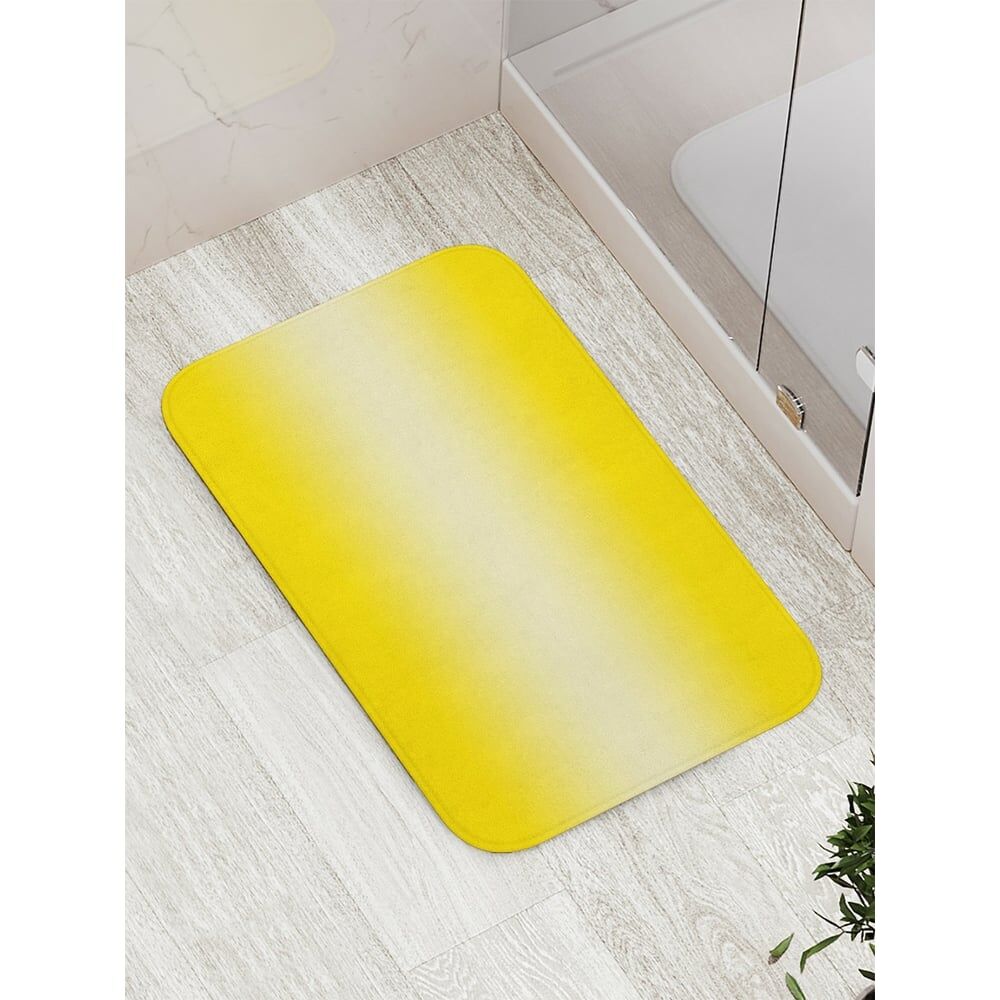 Противоскользящий коврик для ванной, сауны, бассейна JOYARTY Желтый переход