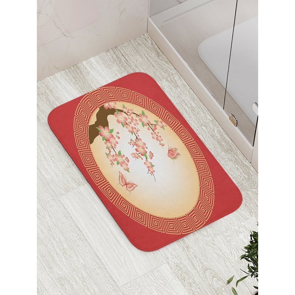 Противоскользящий коврик для ванной, сауны, бассейна JOYARTY Колоритное цветение