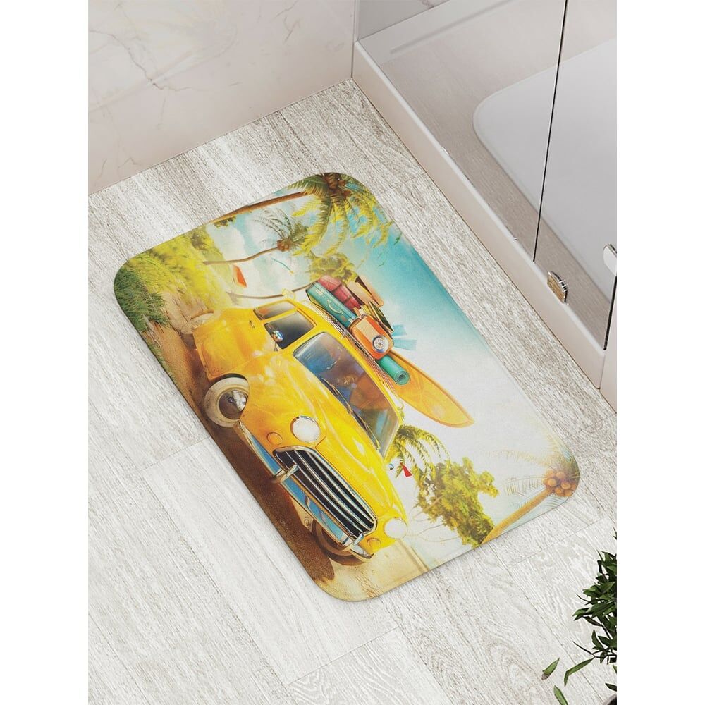 Противоскользящий коврик для ванной, сауны, бассейна JOYARTY Долгожданный отпуск на море