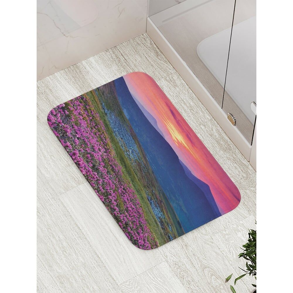 Противоскользящий коврик для ванной, сауны, бассейна JOYARTY Малиновый закат