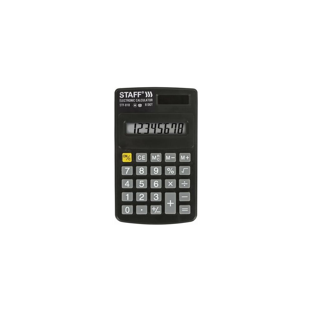 Карманный калькулятор Staff STF-818