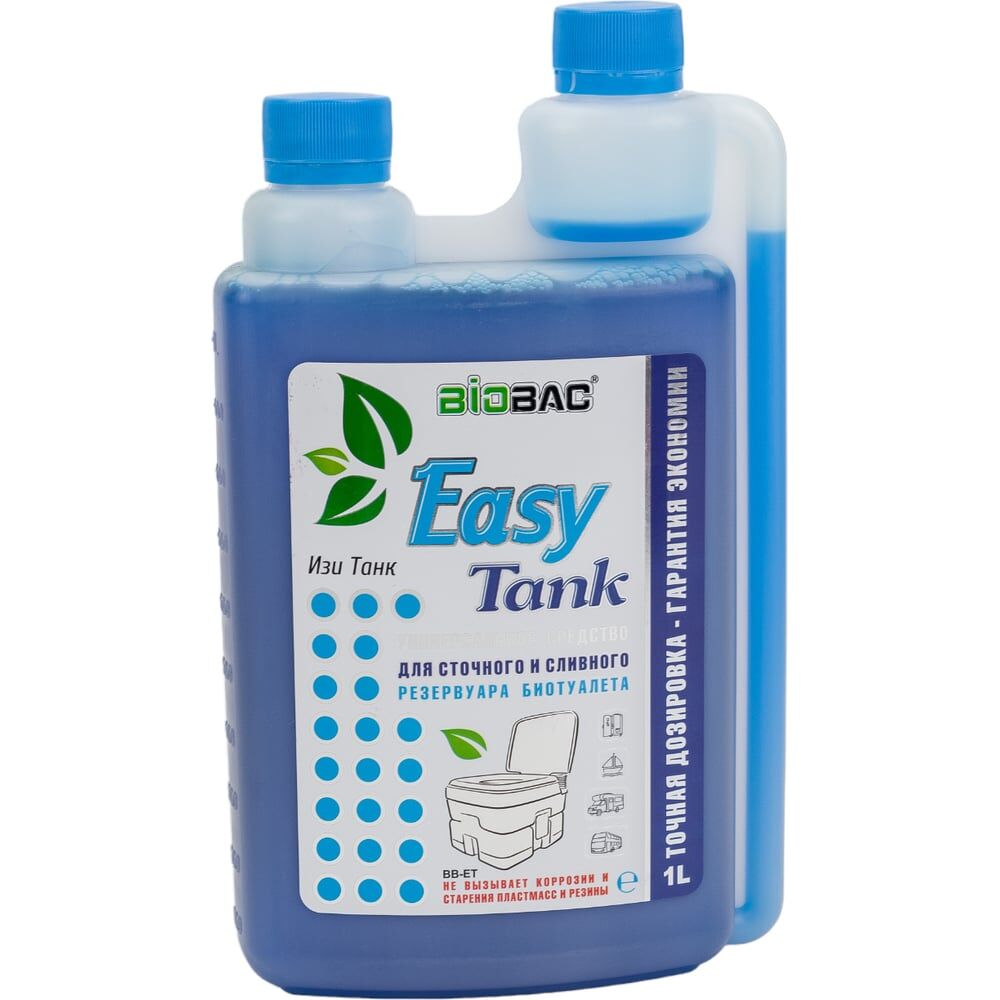 Универсальное средство для биотуалета с дозатором для нижнего и верхнего бачка БиоБак EASY TANK