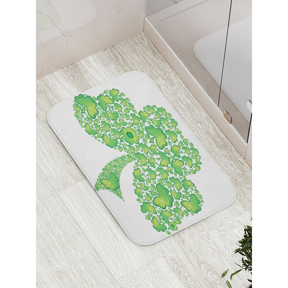 Противоскользящий коврик для ванной, сауны, бассейна JOYARTY Дерево-клевер