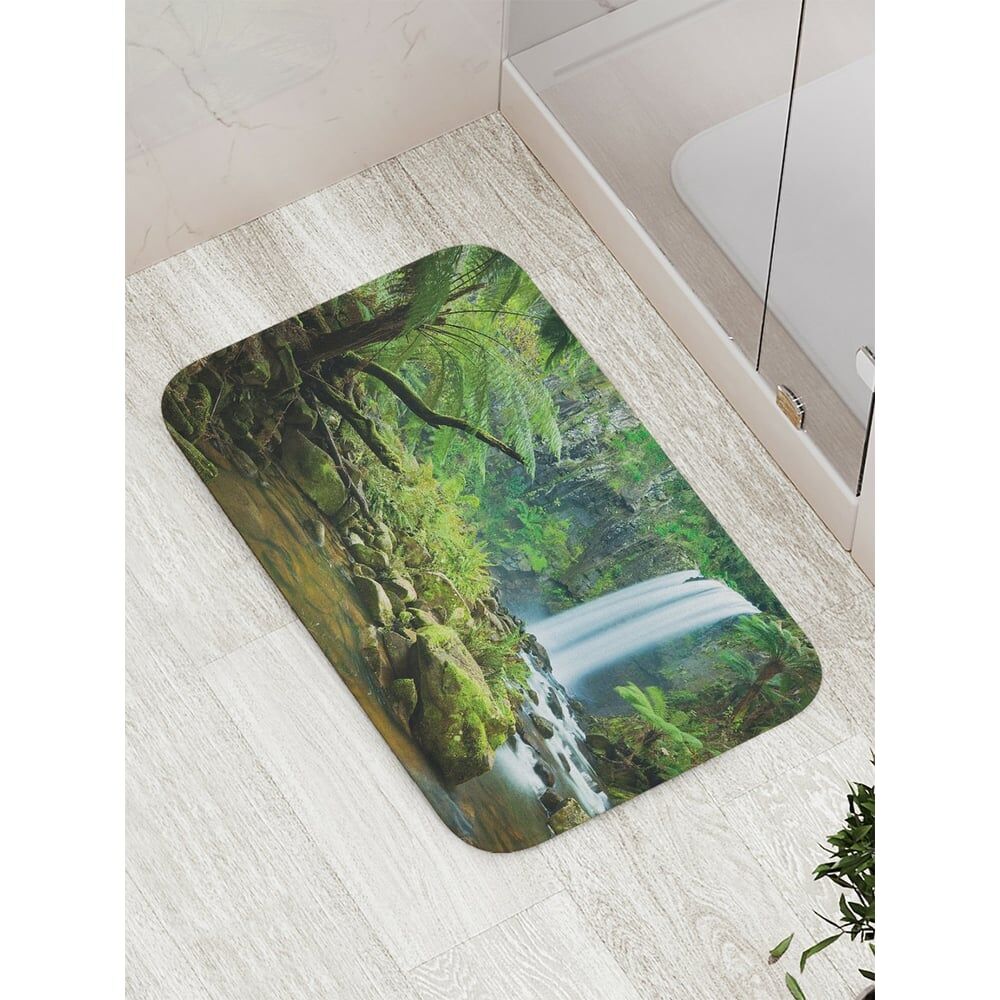 Противоскользящий коврик для ванной, сауны, бассейна JOYARTY Райский лес