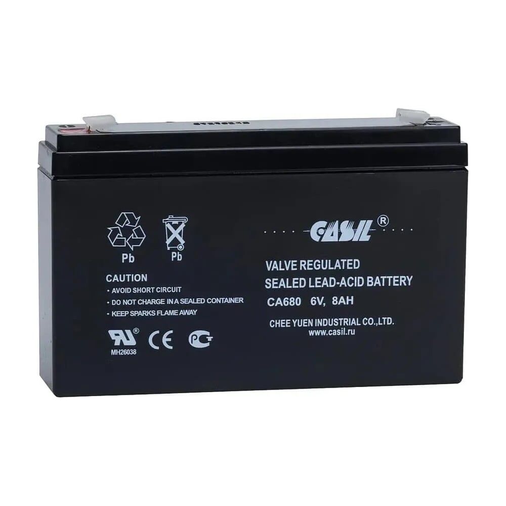 Аккумуляторная батарея CASIL CA680 (6 В / 8 Ач)
