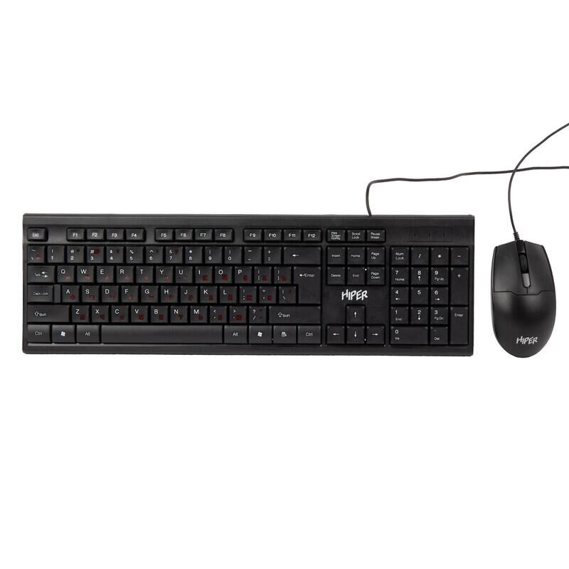 Набор клавиатура+мышь Hiper OS-1000