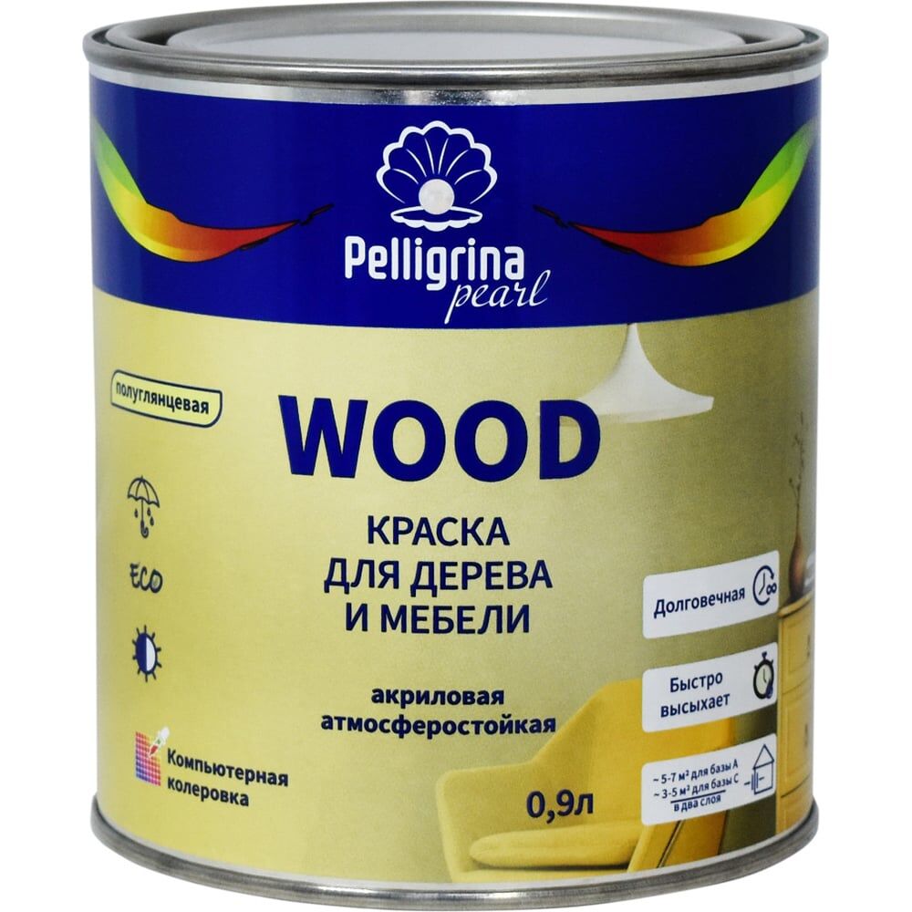 Краска для дерева и мебели PELLIGRINA PAINT wood