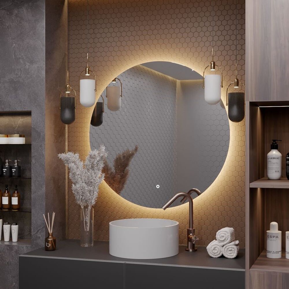 Круглое зеркало для ванной ALIAS Муза