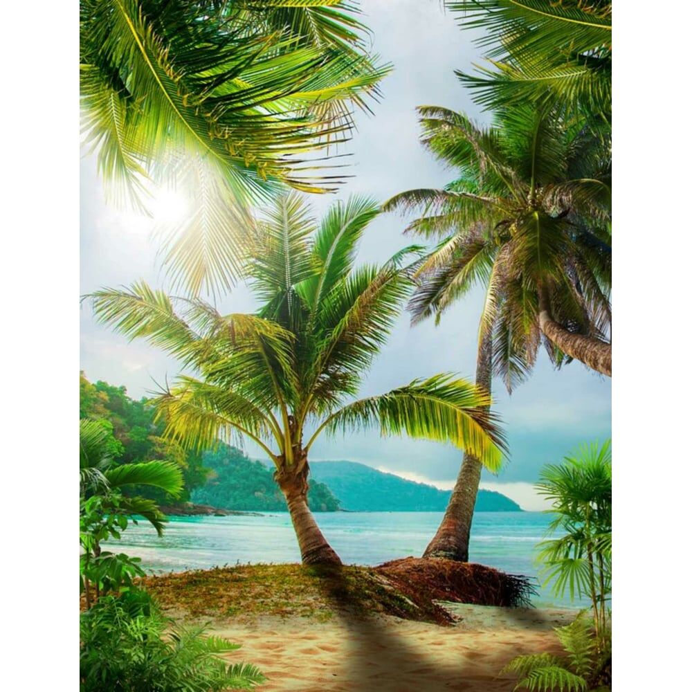Фотообои Dekor Vinil Пляж с пальмами