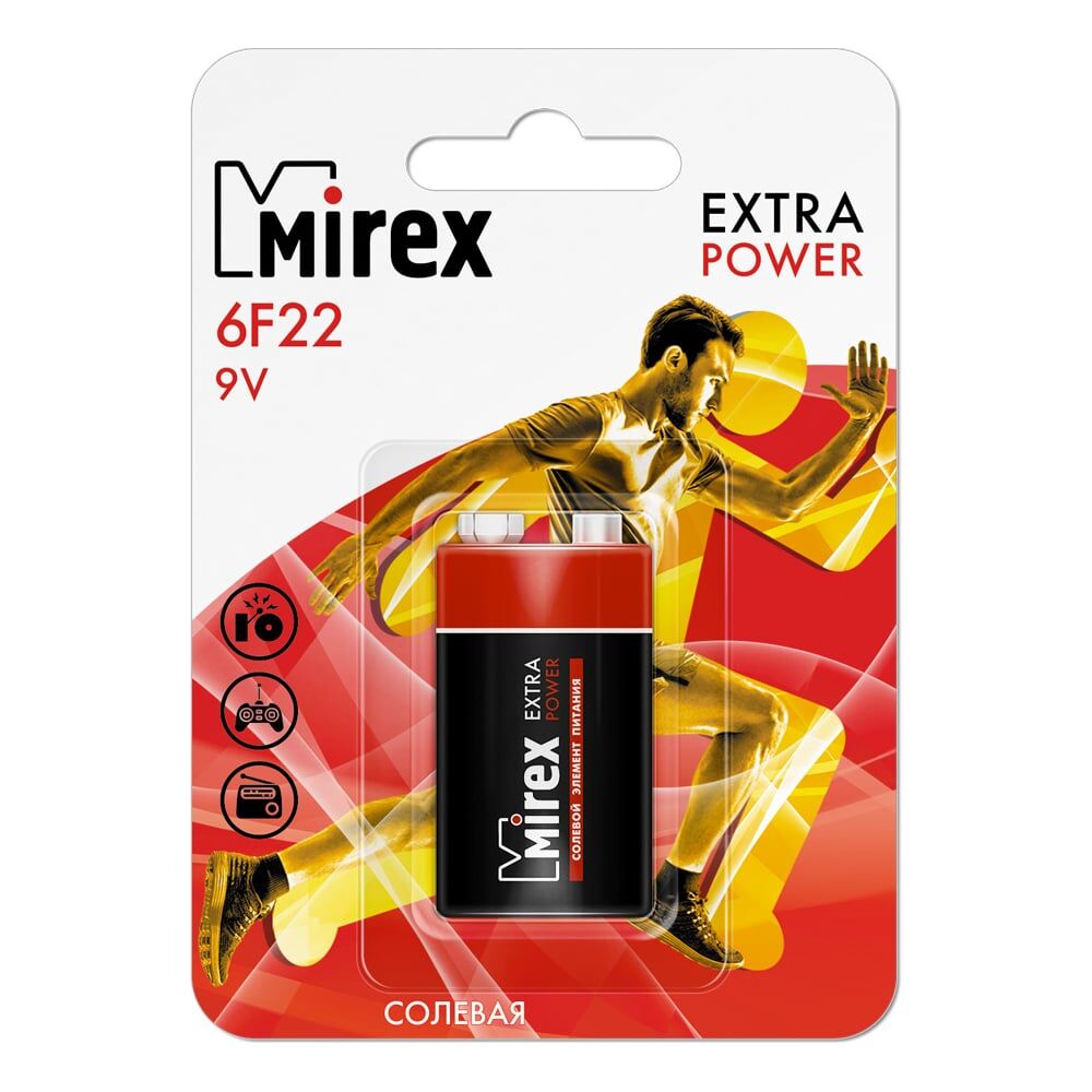 Солевая батарея Mirex Крона