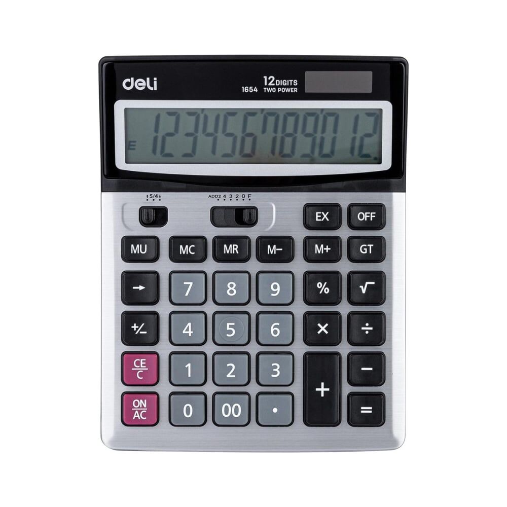 Настольный полноразмерный калькулятор DELI e1654