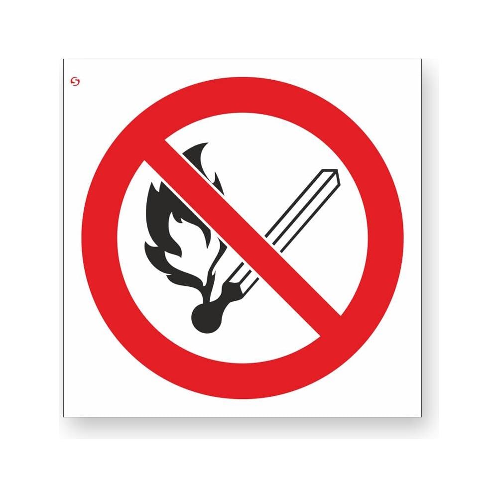Знак Стандарт Знак Запрещается пользоваться открытым огнем и курить