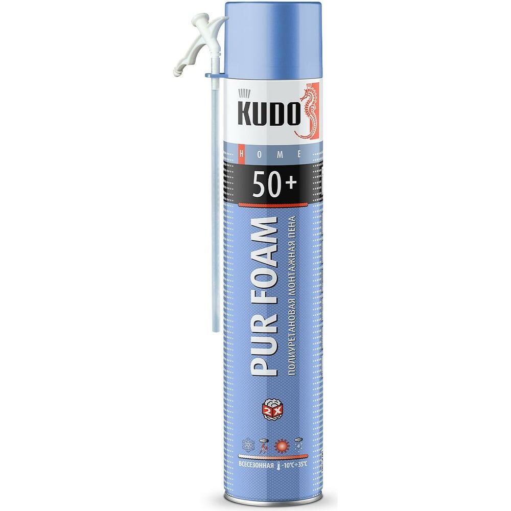 Всесезонная полиуретановая монтажная пена KUDO HOME 50+