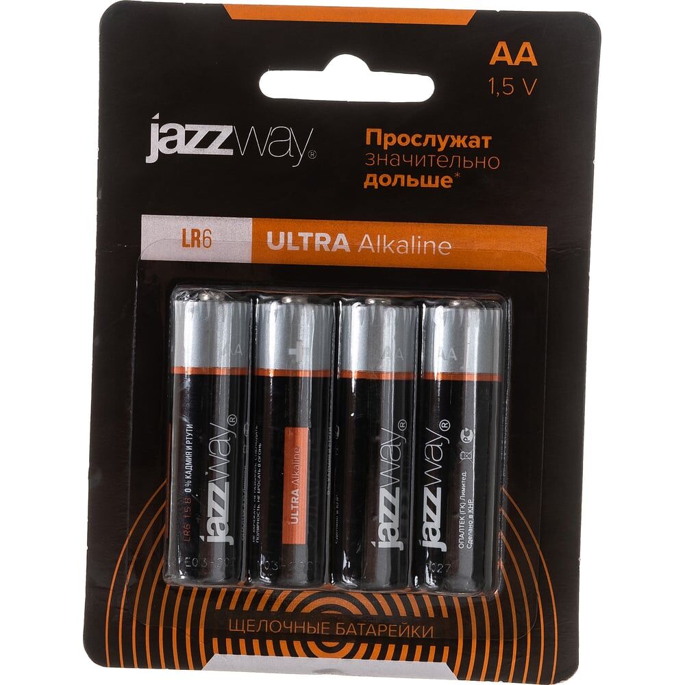 Алкалиновая батарейка Jazzway LR6 Ultra PLUS