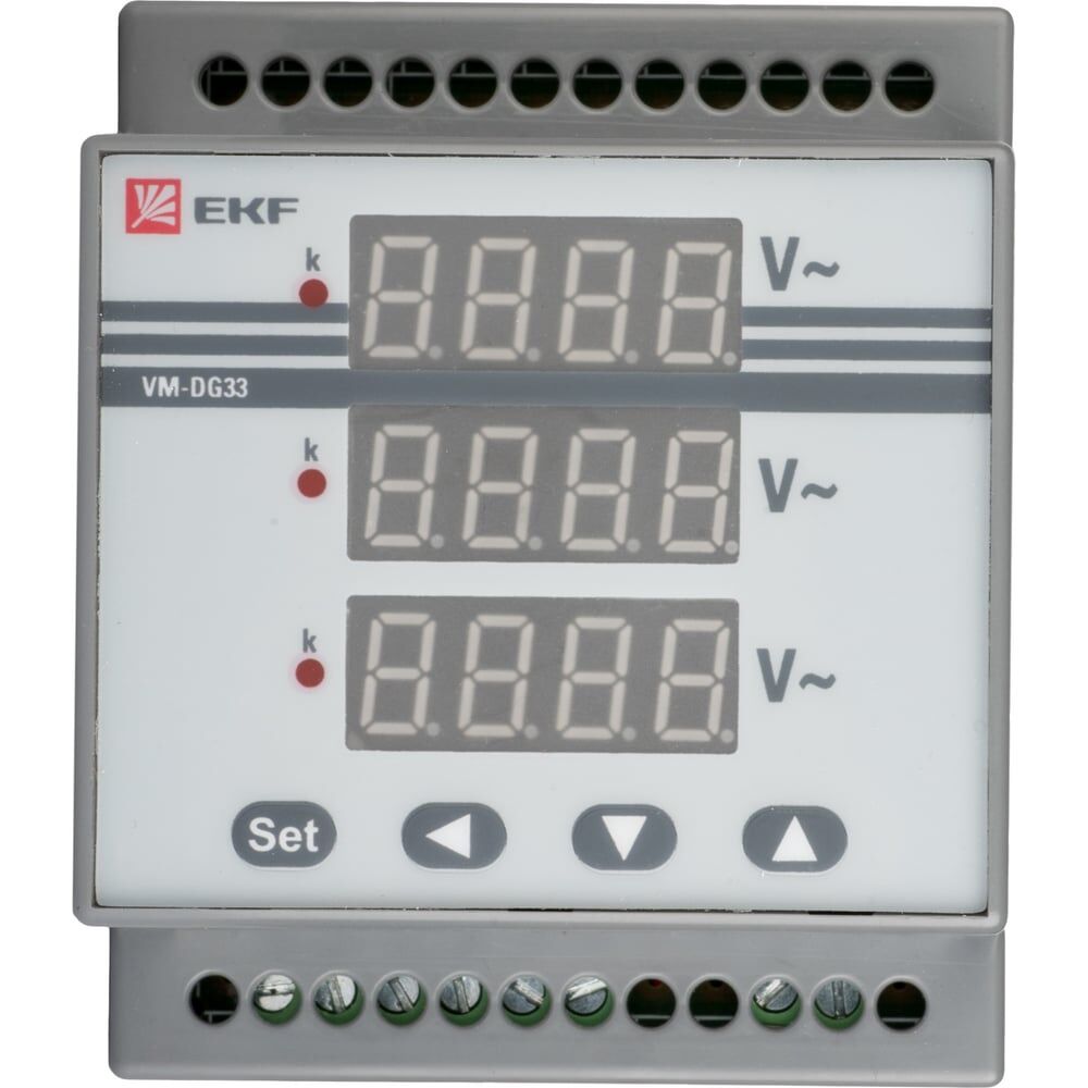 Трехфазный цифровой амперметр на DIN EKF ad-g33