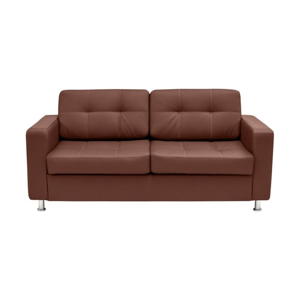 Трехместный диван Мягкий Офис коричневый