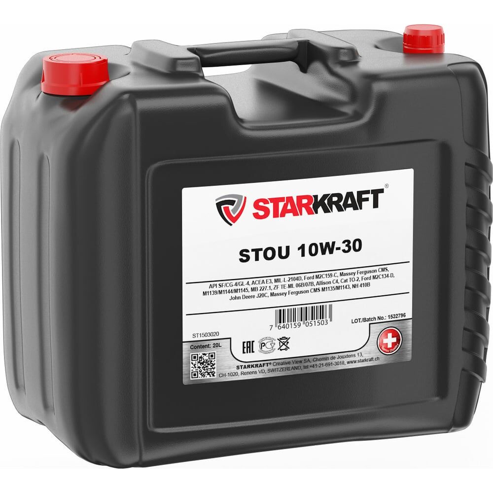 Многофункциональное полусинтетическое тракторное масло STARKRAFT 10W-30 STOU