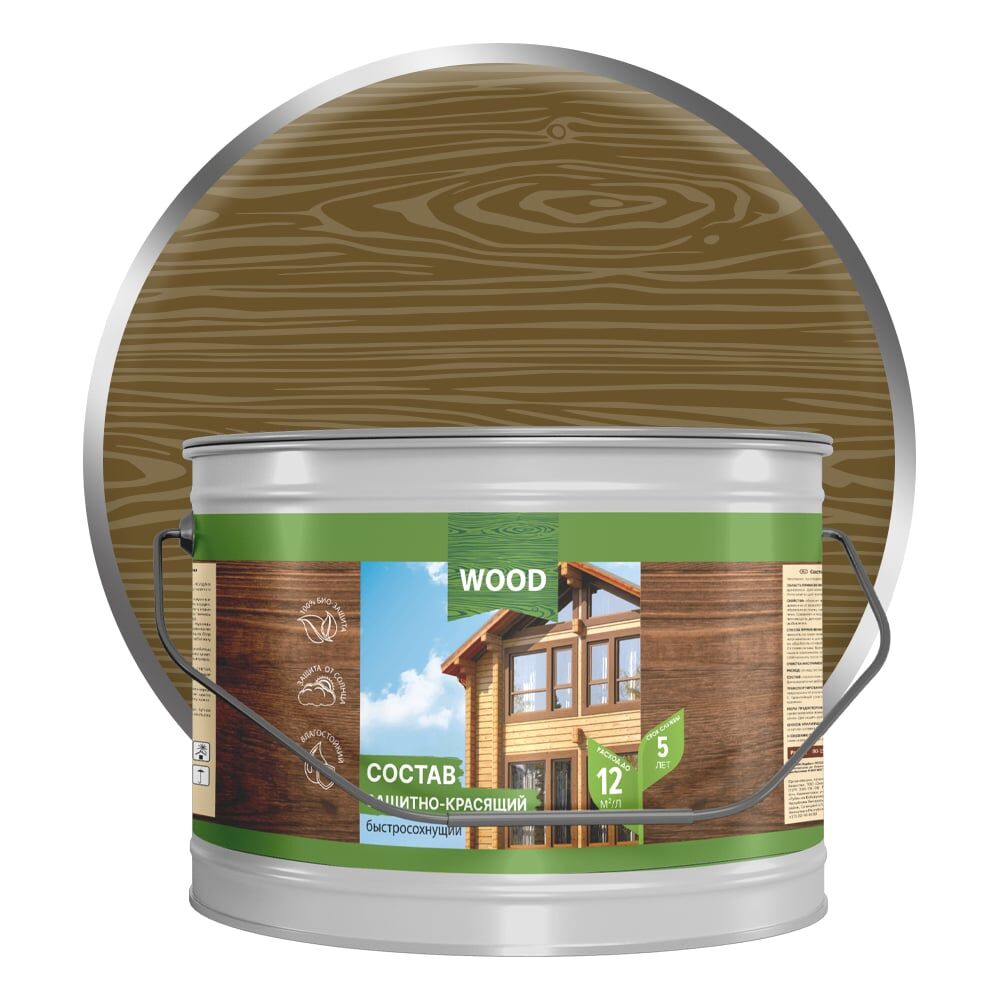 Быстросохнущий защитно-красящий состав для древесины Farbitex 4300008482