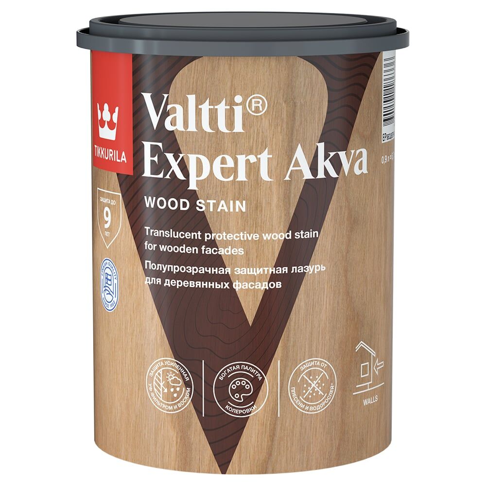 Высокоэффективная защитная лазурь Tikkurila VALTTI EXPERT AKVA