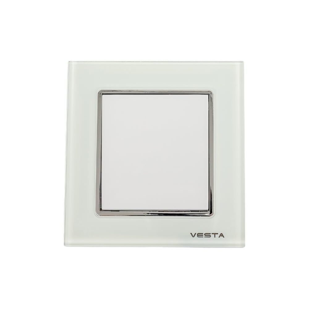 Одноклавишный выключатель Vesta Electric Exclusive White
